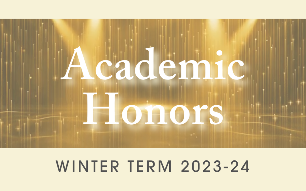 Southwestern Students Recognized for Academic Honors Winter Term